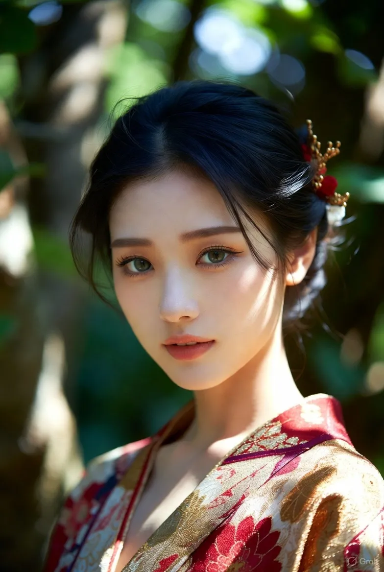 gempix2 Recreate the subject in a royal Victorian dress with pearl accessories. before