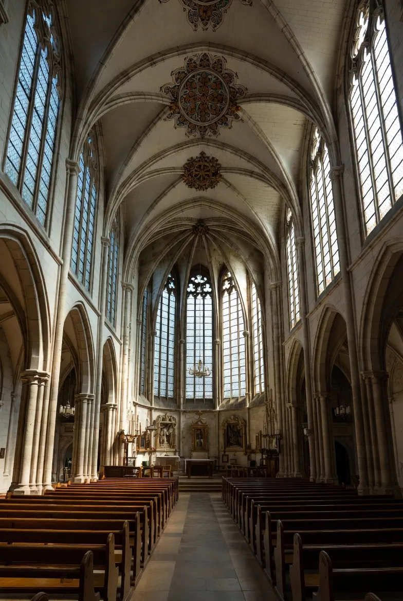 gempix2 A cathedral of glass neurons with light streams and floating books. before