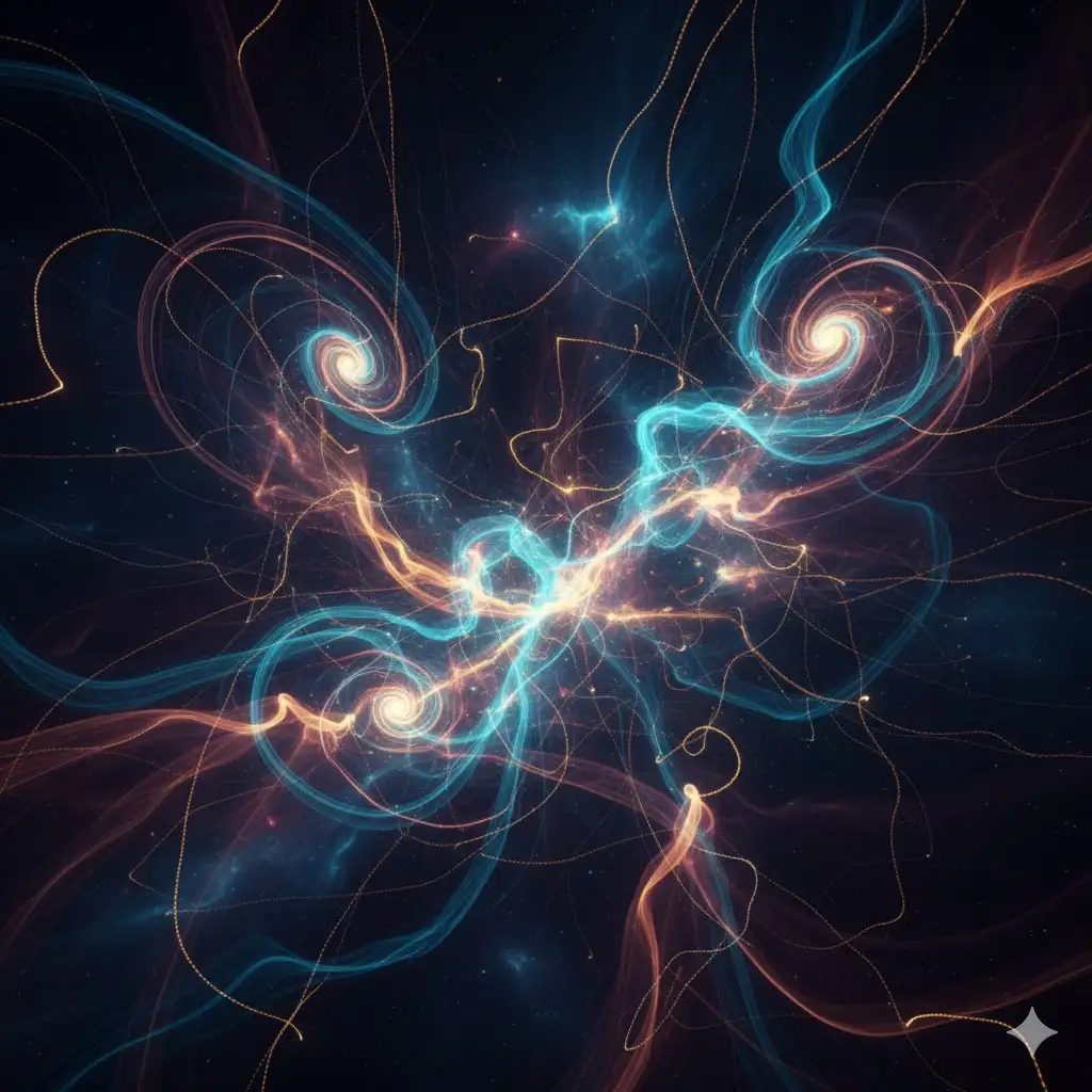 Gempix2 image prompt: Dreamlike abstract light trails.