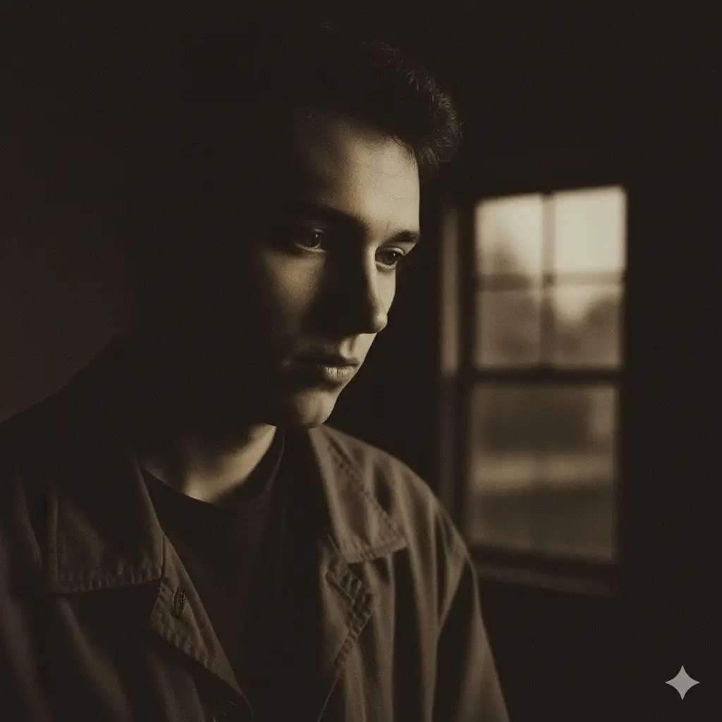 Gempix2 image prompt: Moody low-key lighting portrait.